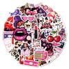 50 Fiery Red Lips Series Stickers Decorative Water Cup Luggage Notebook Graffiti Stickers