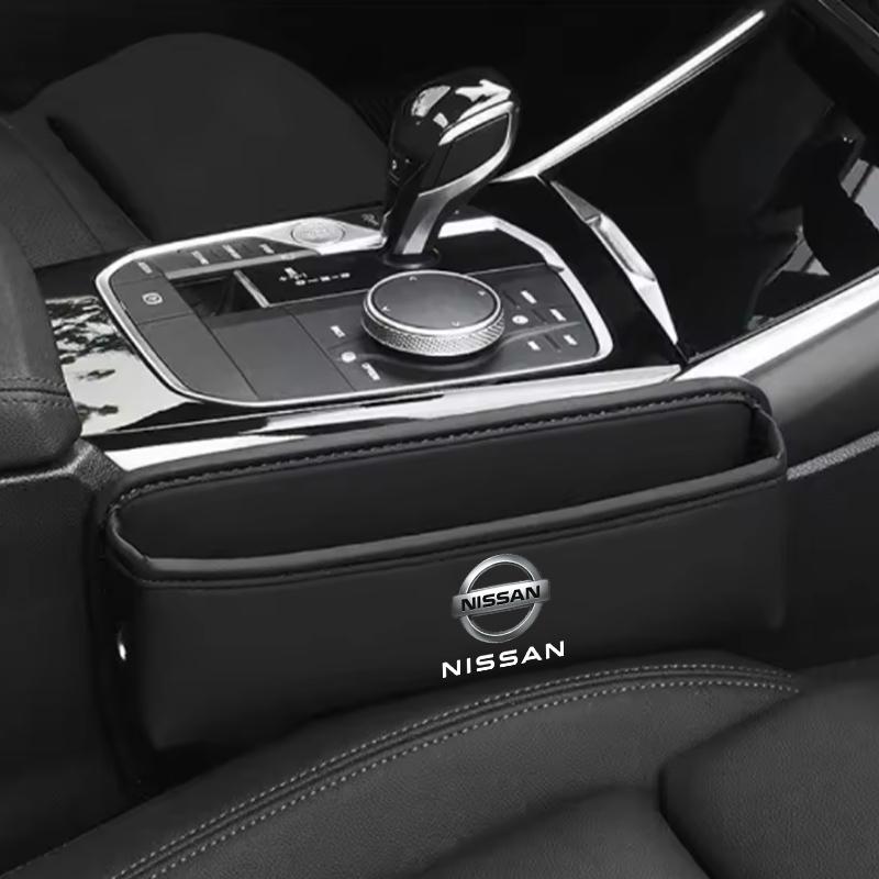 AUW3 New Car Seat Gap Storage Box Storage Bag For Nissan Qashqai Sylphy Tiida Altima Teana X-Trail Leaf Juke Sentra Car Accessories