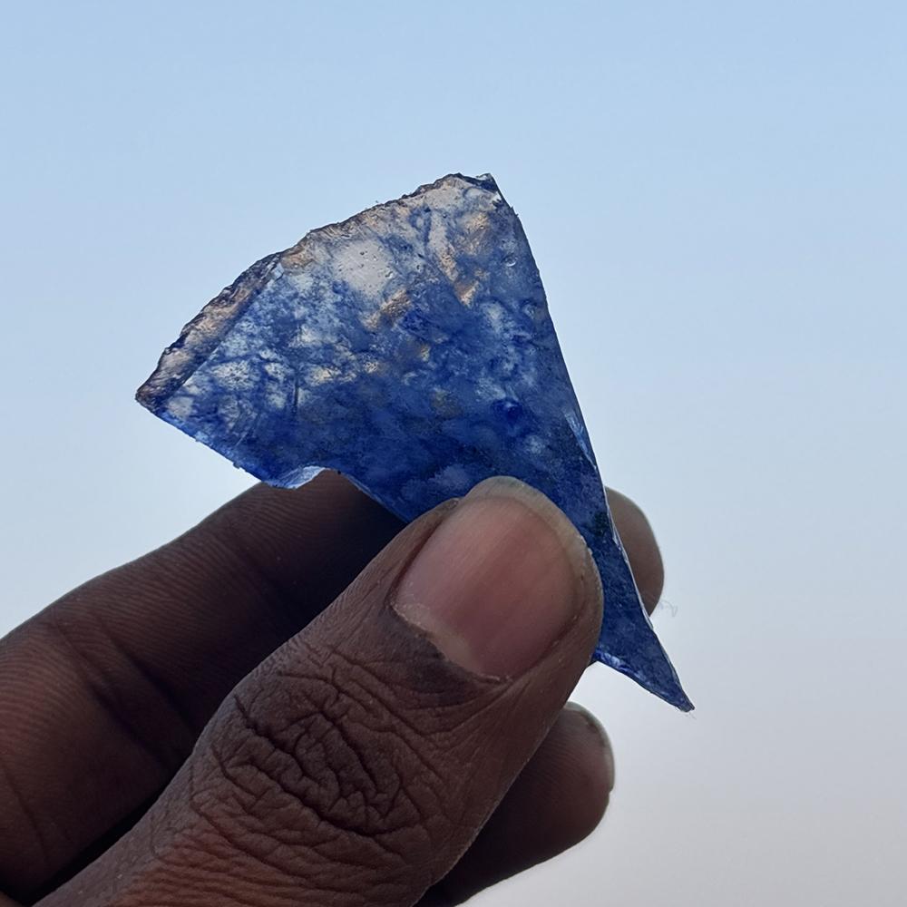 Lab Grown Blue Sapphire Huge Rough 94.60 Ct Earth Mined Loose Gemstone