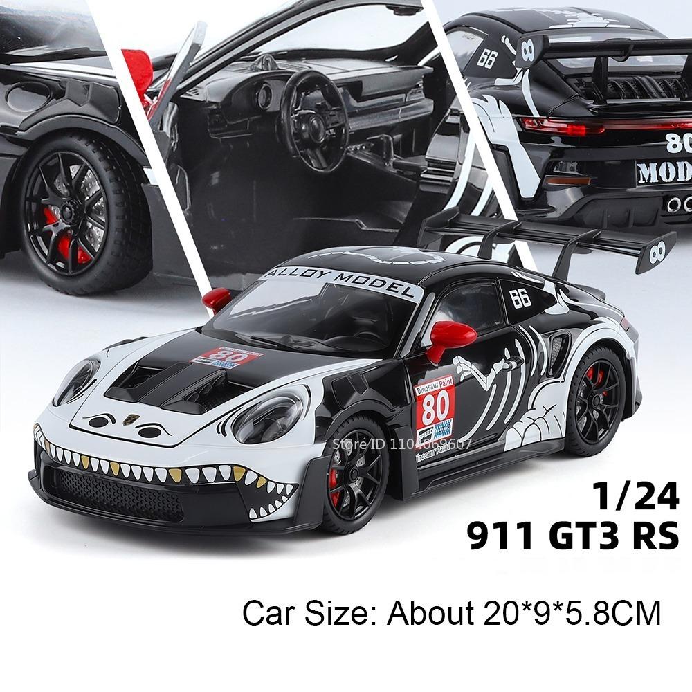 1:Масштаб 24 911 GT3 RS Миниатюрная модель спортивного автомобиля Игрушки Сплав Литье под давлением Двери Открываются Оттянуть Назад Амортизация Симуляция Суперкары