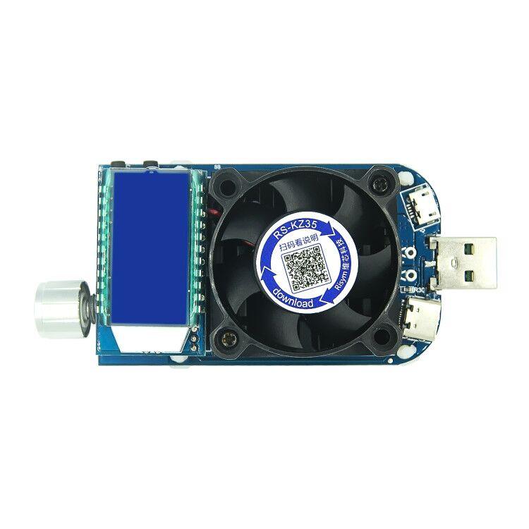 1 шт. KZ35 Электронная нагрузка постоянного тока USB Type C QC2.0/3.0 AFC FCP триггеры Тестер аккумулятора Измеритель емкости разряда