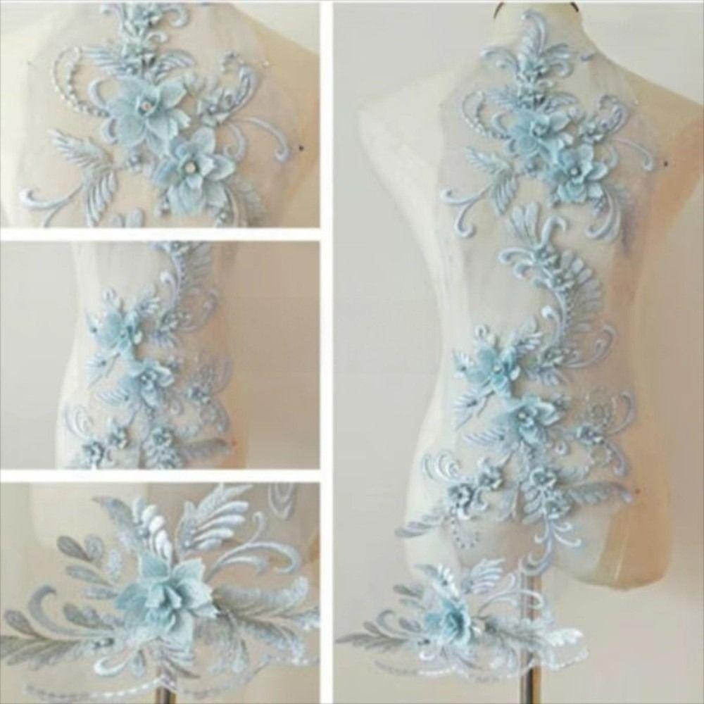 DIY Craft Flower Patch 3D Decoration Patch New Lace Applique Stage Dress