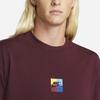 New Nike T Shirts Men's Night Brown Red FD8541-681