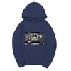 Unisex Naruto Uchiha Brothers Fleece Hoodie, Itachi Sasuke Clan Symbol Manga Style Anime Pullover Sweatshirt