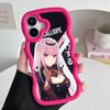 Чехол из ТПУ с волнистым краем для мобильного телефона Holo Mori Calliope для iPhone 17 16 15 14 13 12 11 Air Pro Max Plus Цветная крышка