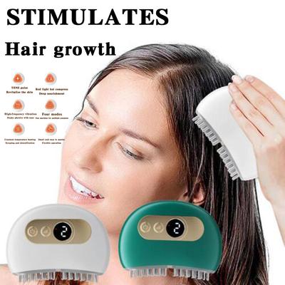 1шт умная электрическая массажная расческа, многофункциональный меридианный выскабливающий массажер для подарков, профессиональная щетка для массажа головы