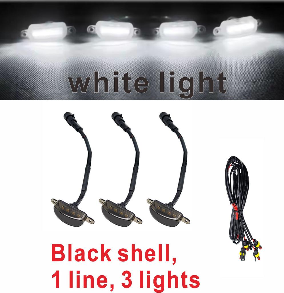 Модификация передней части автомобиля универсальная решетка дневного ходового огня светодиодная маленькая желтая лампа универсальная для внедорожника, пикапа, седана