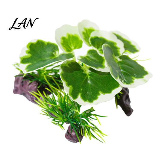 Decorative Tank Plant Accessory Aquarium Artificial Plant, Realistic Plastic Plants, Underwater Faux Greenery, Durable Waterproof Decor Fish