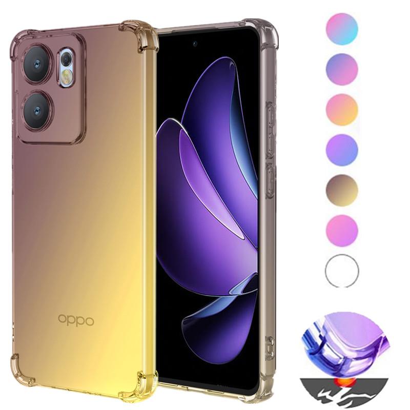 Чехол Gradient Airbag из ТПУ для OPPO Reno 14 Pro 14F 13F 13FS 5G Reno14 Reno13 F FS Защитный противоударный чехол Fundas Coque Capa