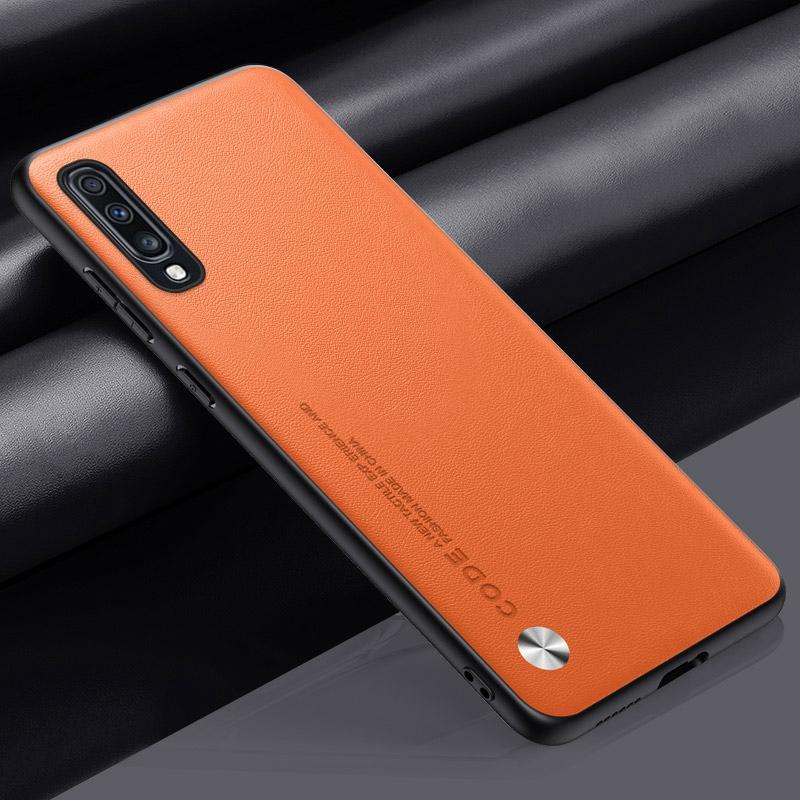 Роскошный чехол из искусственной кожи для Samsung Galaxy A70 Задняя крышка Силиконовый противоударный чехол для телефона с полной защитой для Samsung A70S Coque