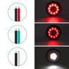 Aoling Truck LED Tail Round Rear for and Light 16 Rubber Ring Light, 12V/24V, Light, Reverse/Small Brake, Trailers, Trucks, Trucks, White/Red, LEDs,