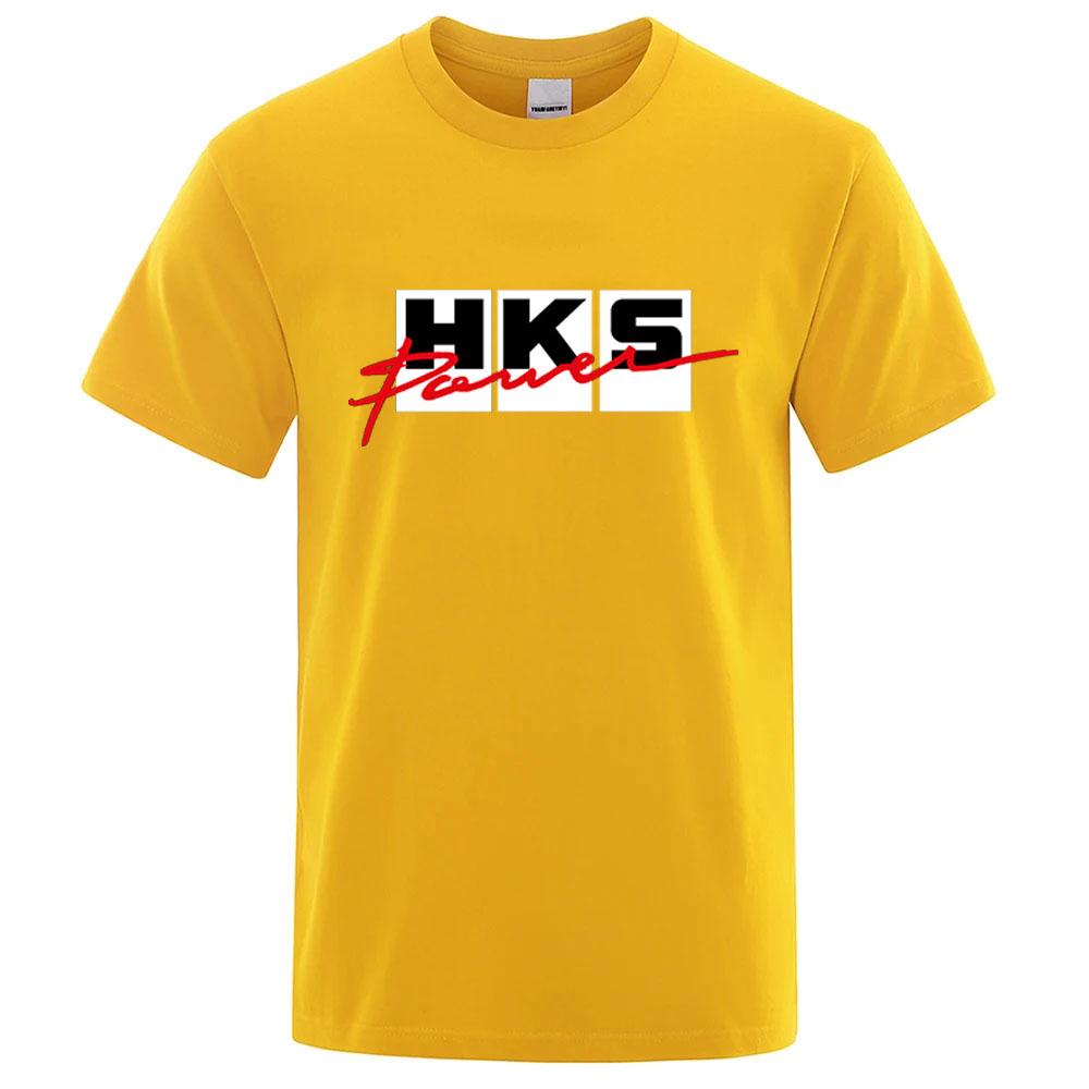 2026 Summer New HKS Power and Sports Print Unisexs New Popular Ordinary shortsleeved shirt Cycling Running Sports Tshirt