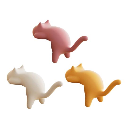 Милые Крючки-Зажимы для Края Стола Кошка Без Сверления Настольный Крючок-Вешалка Крючки Котенок Настольный Органайзер Крючки для Ключей Сумок Наушников