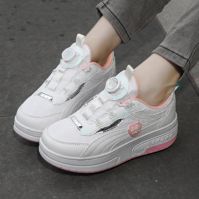 Internet Celebrity Runaway Shoes Girls Pulley Shoes Boys Wheel Shoes Children Skates Students Four-wheel Runaway Shoes Flying Shoes