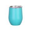 Cute Full Color Sprayed Office Vacuum Flask Coffee Mugs 10oz Double Wall Steel Egg Shape Water Cups