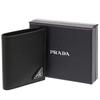 Кошелек бифолд Кошелек Тисненая кожа 2MO004 QHH F0002 SAFFIANO TRIANG Черный [Prada] [Prada] Мужской [Товар]