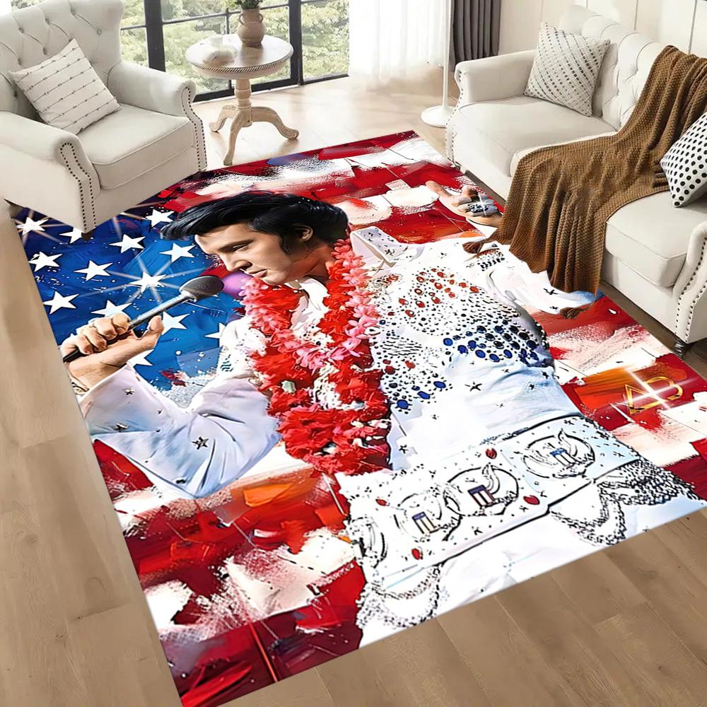 Elvis Area Rug Suitable For Playrooms Hallway Balcony Entryway Antislip Rug Office Home Decor Perfect Gift For Friends Family