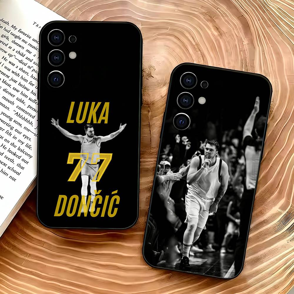 Чехол для телефона L-Luka D-Doncic 77 для Samsung S25, S24, S21, S22, S23, S30, Ultra, S20, Plus, Fe, Lite, Мягкий черный чехол