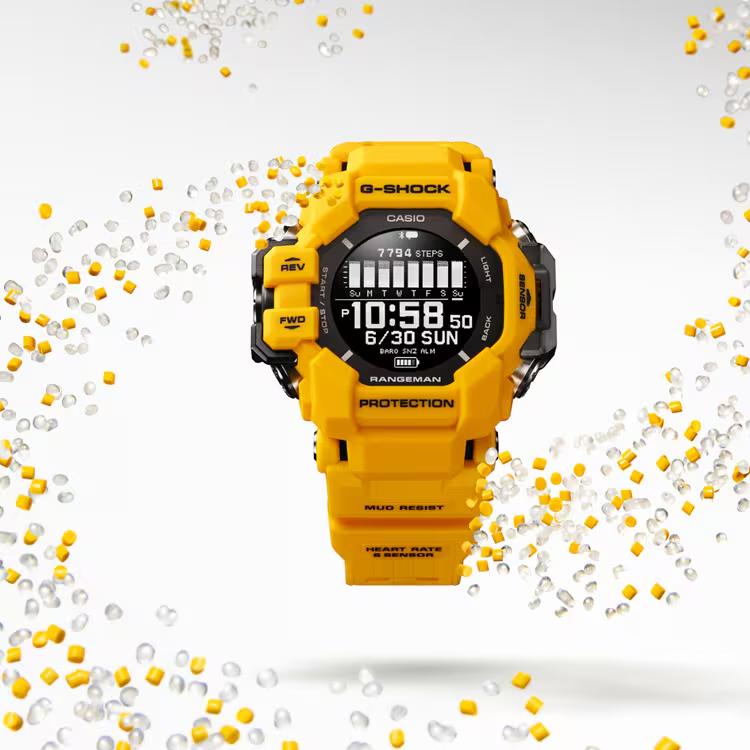 Casio Rangeman Series 200M Water Resistant Solar Quartz Movement Resin Strap Watch Men watches Black GPRH1000-9