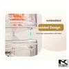 kkjoy 3 Layer Clear Display Box Stackable Magnetic Door Suit For Action Figures