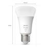 Ampoule connectée - Philips Hue - E27 - 806 lumen - Compatible Bluetooth - Fonctionne avec Alexa
