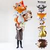 1/4pcs Animal Foil Balloons Birthday Wedding Forest Party Decorations Helium Balloons Fox Hedgehog
