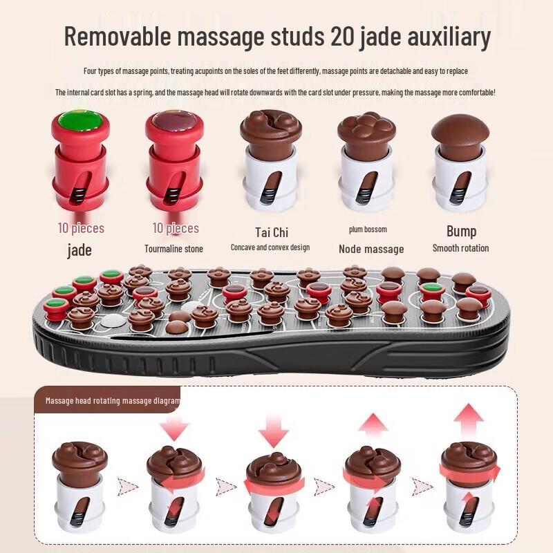 CLORIS Jade Acupoint Massage Slippers CN plug (adapter included)