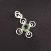 Green Amethyst Gemstone 925 Sterling Silver Jewelry Handmade Partywear Pendant PP-41-14