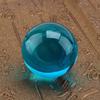 Asian Rare Natural Royal Blue Quartz Crystal Healing Ball Sphere 40mm with Stand