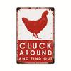 Crazy Chicken Coop Sign Retro Metal Welcome Plaque Funny Farmhouse Perfect For Henhouse Or Kitchen Ideal Farm Gift Wall Decor