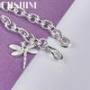 CHSHINE 925 Sterling Silver Dragonfly Chain Bracelet For Women Wedding Party Fashion Charm Jewelry