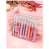 QIBEST Long Lasting Moisturizing People Ji Color Lip Glaze Dazzling Pearl Fine Glitter Shiny Polarized Lip Color Color Lip Glaze