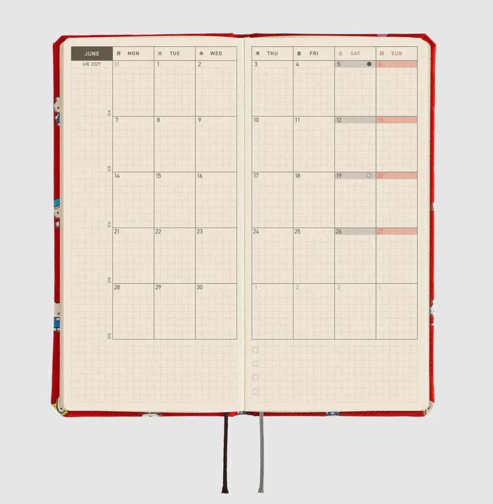 Hobonichi Weeks 2027 Hello Kitty Friends My Techo Japanese Planner