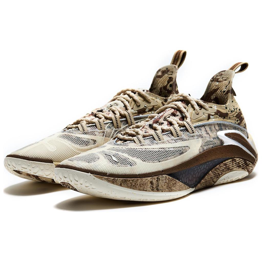 Li Ning BadFive Hunter 1 Низкие уличные баскетбольные кроссовки Мужские Хаки ABFV007-8