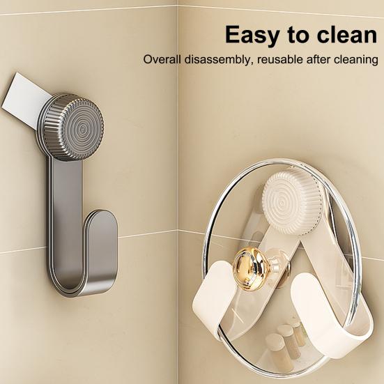 1/2 шт. Подставка-держатель для крышки кастрюли на присоске, настенный вращающийся дизайн, простая установка, держатель для крышки кастрюли, кухонный органайзер