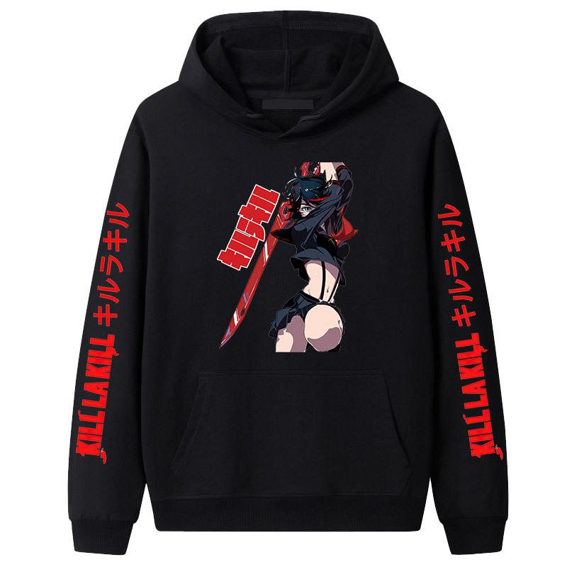 Japanese Anime Kill la Kill Hooded Long Sleeve Sweatshirt for Couples