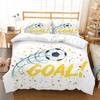 Лидер продаж, комплект пододеяльников с 3D футбольным принтом, модный комплект постельного белья, детский комплект постельного белья, одинарный размер, двойной размер, декор для спальни