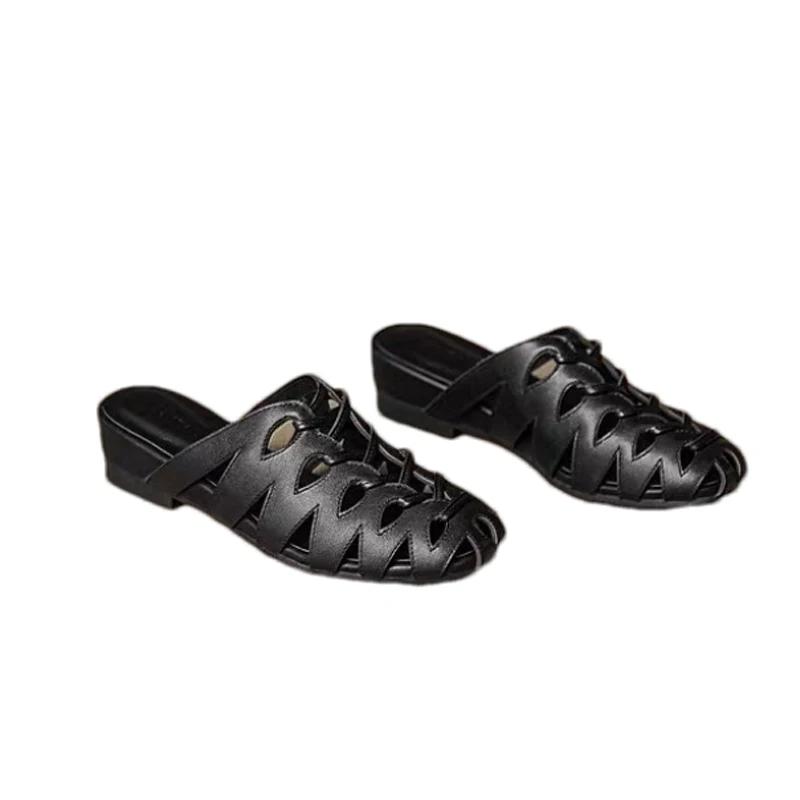 Модные балетки Женские туфли Мюли Слингбэки Тапочки Повседневные Уютные Женские сандалии Летний тренд 2025 Шлепанцы Повседневные шлепки Mujer De Zapatos