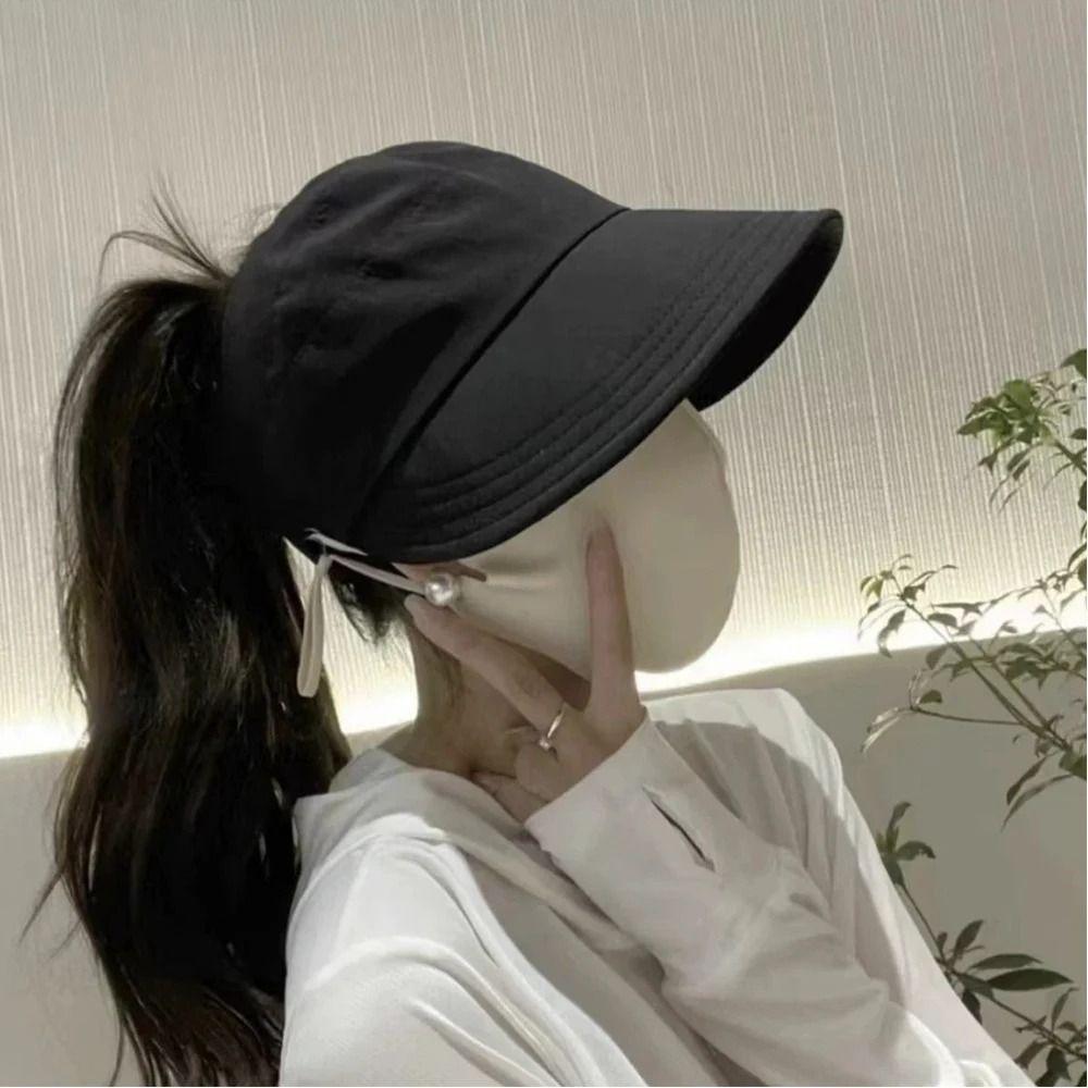 New Fashion Wide Brim Sun Hat Anti-UV Women Foldable Fishing Hat Adjustable Pocket Design Sunscreen Baseball Cap