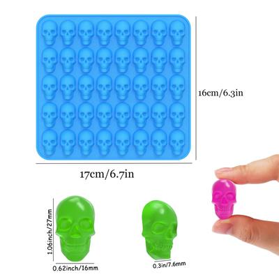 Силиконовые формы для конфет, форма для желейного пудинга, мини-формы для шоколада с 1 капельницей для Хэллоуина, конфеты, шоколад