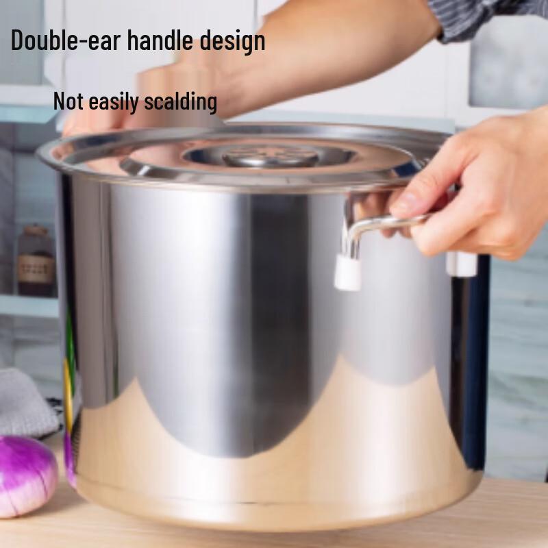 Большая кастрюля Suler из нержавеющей стали с крышкой