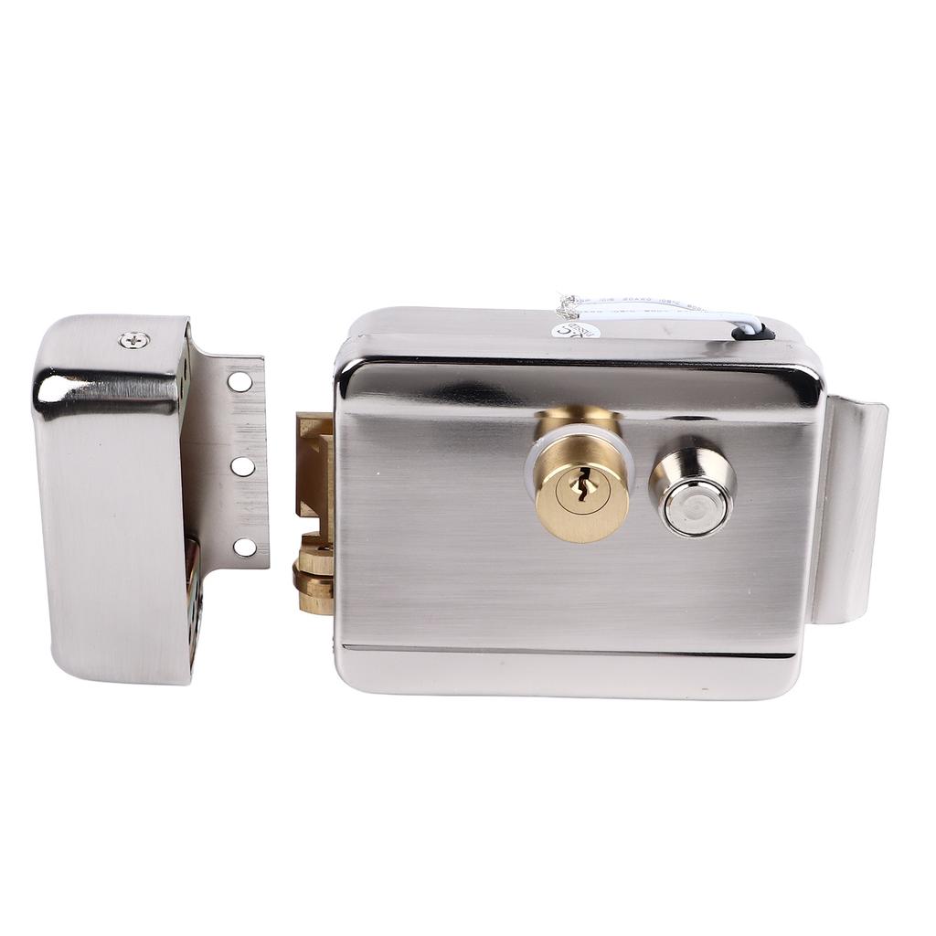 Electric Control Door Lock Dual Head Double Lock for Doorbell Intercom Access Control Security