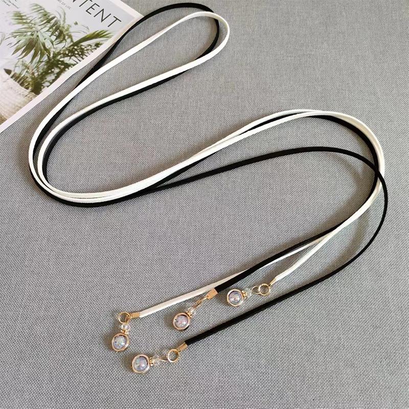 Ретро PU плетеный жемчужный пояс-цепочка на талию универсальный женский кожаный веревочный пояс на талию джинсы платья одежда аксессуары