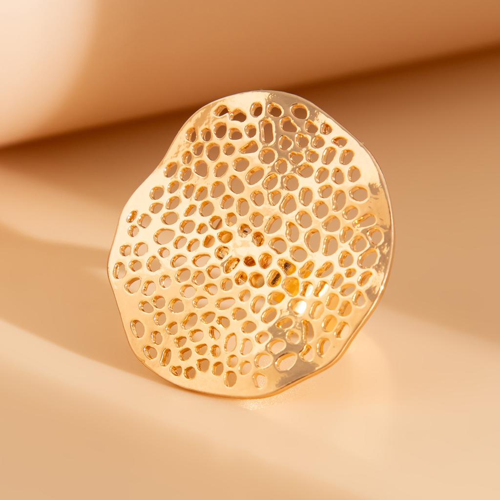 Повседневный стиль круглое полое кольцо из сплава старинный золотой цвет модные нерегулярные винтажные цветочные геометрические кольца на костяшки пальцев