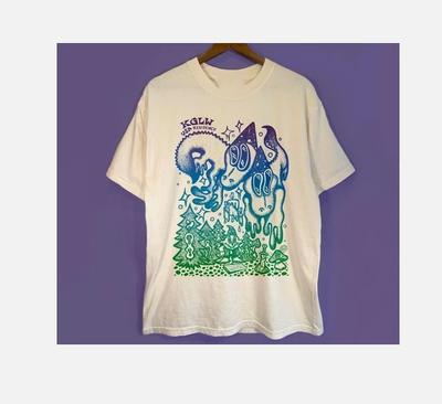 King Gizzard Тур по резиденциям в США Белая Футболка Унисекс Все Размеры S-5XL