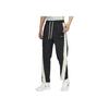 Contrast Letter Print Mid-Waist Casual Pants Men Bottoms Black FB7134-010