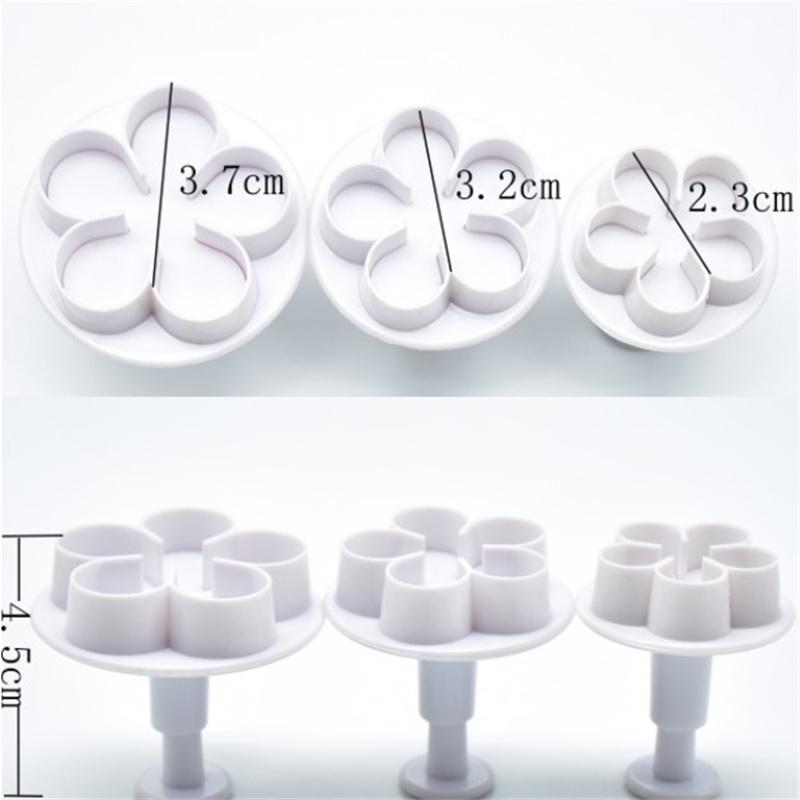 3 шт. формочка для печенья в форме цветка, сделай сам, форма для торта, помадки, цветка