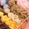 15*100cm Fashion Accessories Mini Tresses 1/6 1/4 1/3  Curly Wigs Toy Toupee Doll Hair Screw Periwig