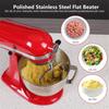 Stainless Steel Professional Dough Hook & Mixing Bowl for 5and 6 Quart Mixer for Kitchenaid 5 Plus and 600 Series Mixer