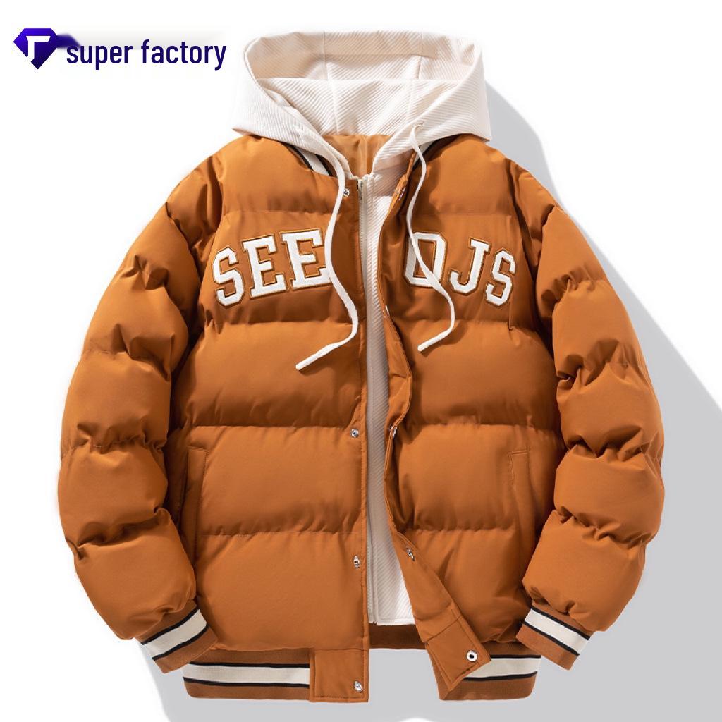 Мужская модная пуховая куртка с капюшоном 2023 – Стильная, теплая, толстая зимняя одежда